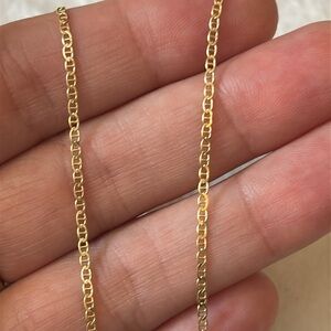 Gucci Mariner 1.6mm 24” 18k Gold over Italy 925 Sterling Silver Chain